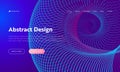 Purple Abstract Spiral Shape Landing Page