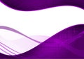 Purple abstract wave abstract background modern design with copy space. Vector illustration Royalty Free Stock Photo