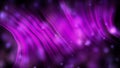 Purple aerial abstraction with lights, beams, lines, blurred circles, 3d render computer generated backdrop
