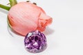 The Purple Amethys gemstones shine light pendant