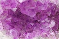 Purple amethyst background. Lilac Mineral amethyst. Violet Crystal stone. Abstract background Royalty Free Stock Photo