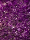 Purple amethyst stones