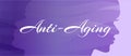 Purple Anti-Aging Feminine Background Illustration