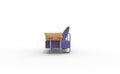 Purple Armchair - Side View