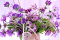 Purple Artificial flowers