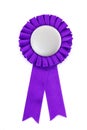 Purple award ribbons badge