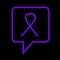 Purple awareness ribbon. World Lupus Day. Autoimmune disease. Immune System Disorders. May Lupus Awareness Month.