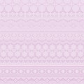 Purple background of lace trims. Royalty Free Stock Photo