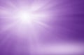 Purple soft background with light effect glowing rays. Royalty Free Stock Photo