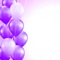 Purple balloons Royalty Free Stock Photo