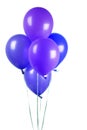 Purple balloons Royalty Free Stock Photo