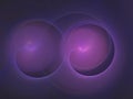 Purple balls and blue background