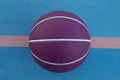 Purple basketball ball