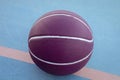 Purple basketball ball