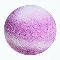 Purple bath bomb