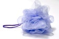 Purple bath puff Royalty Free Stock Photo