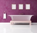 Purple bathroom