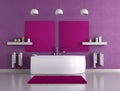 Purple bathroom