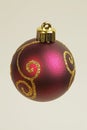 Purple bauble Christmas decoration for decorating trees