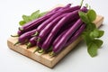 Purple Bean on white background