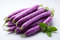 Purple Bean on white background