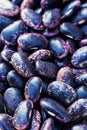 Purple beans close up