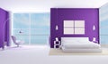 Purple bedroom