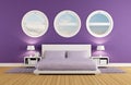 Purple bedroom