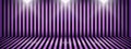 Purple and black abstract line vertical background. Halloween-style design studio with spotlight stage room backdrop. Product.