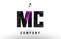 purple black alphabet letter mc m c logo