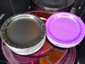 Purple & Black Party Plates