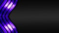 Purple and black shiny metal background and carbon fiber texture