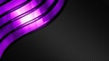 Purple and black shiny metal background and carbon fiber texture