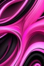 Pink and black waves. Vertical composition