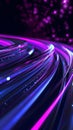 Purple and Blue Abstract Background With Lines