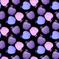 Purple and blue apples seamless pattern. Different colors are delicious. Vector illustration isolated on black Royalty Free Stock Photo