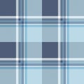 Seamless plaid pattern in dusty navy, light blue and white Royalty Free Stock Photo