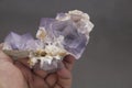 Purple blue phantom Flourite mineral specimen from Baluchistan Pakistan