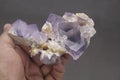 Purple blue phantom Flourite mineral specimen from Baluchistan Pakistan