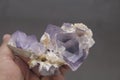 Purple blue phantom Flourite mineral specimen from Baluchistan Pakistan