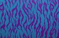 Purple and blue stylized zebra wall