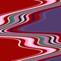 Purple blue red white fluid lines, spirals, futuristic surreal abstract background Royalty Free Stock Photo