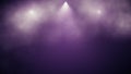 Purple bluish stage lights and smoke intro logo background