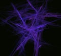 Purple blured glowing fractal background. Fantasy fractal texture. Digital art. 3D rendering. Computer generated image.