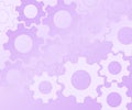 Purple blurry abstract texture with gears shapes
