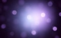 Purple Bokeh Light Background with Soft Glow. Blurry Violet Light Spots and Smooth Gradient