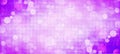 Purple bokeh widescreen background, Usable for banner, poster, Ad, events, party, sale, and design works Royalty Free Stock Photo