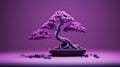 Purple Bonsai Tree: Meticulous Design And Sculptural Alchemy