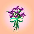 Purple bouquet Royalty Free Stock Photo