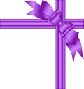 purple bow Royalty Free Stock Photo